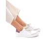 MU THE BRAND - ZAPATILLAS PIEL BLANCA