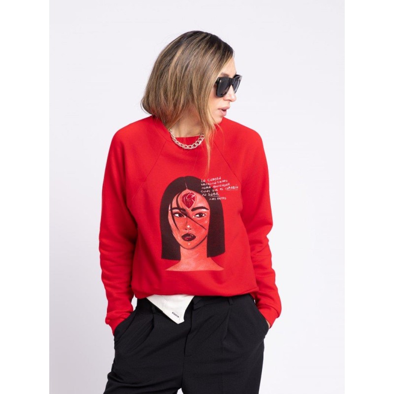 AIRE RETRO - SUDADERA CABEZA CORAZON