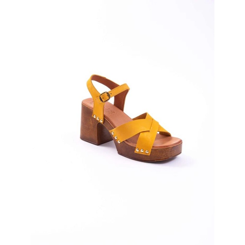 HEE SHOES - NOBUCK MOSTAZA
