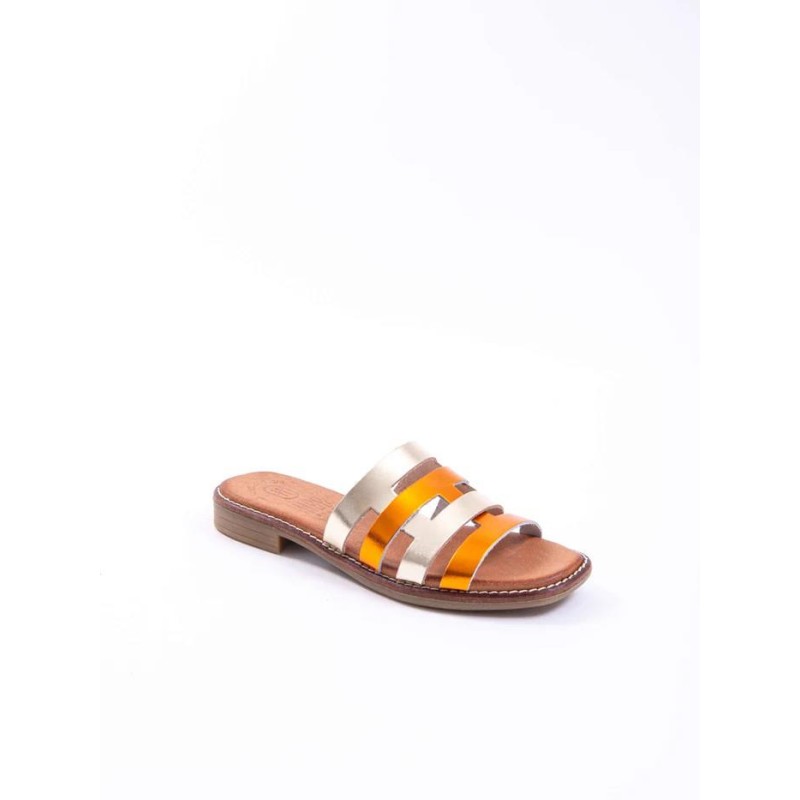 HEE SHOES - METAL ORANGE-ORO